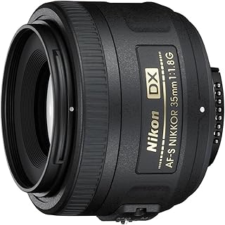 Объектив Nikon AF-S DX NIKKOR 35mm f/1.8G с автофокусом для цифровых зеркальных фотокамер Nikon, 2183, черный.