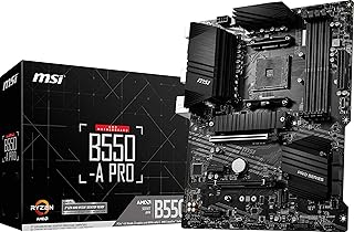 Материнская плата MSI B550-A PRO ProSeries (AMD Ryzen 5000, AM4, DDR4, PCIe 4.0, SATA 6 Гбит/с, M.2, USB 3.2 Gen 2, HDMI/DP, ATX)