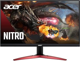 Игровой монитор Acer Nitro KG241Y SBIIP 23,8 дюйма Full HD (1920 x 1080) VA | Технология AMD FreeSync Premium | Частота обновления 165 Гц | 1 мс (VRB) | Дизайн ZeroFrame | 1 x Display Port 1.2 и 2 x HDMI 2.0, черный