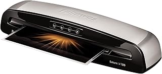 Термоламинатор Fellowes Saturn 3i 125 для дома или офиса, стартовый комплект с пакетом для ламинирования, 12,5 дюймов, быстрый нагрев, конструкция без замятий (5736601)