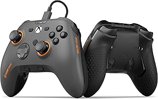 Проводной контроллер SCUF VALOR PRO для Xbox — настраиваемые задние кнопки, мгновенные триггеры, аналоговые стики с датчиком Холла, управление звуком, Xbox Series X|S, Xbox One, Windows PC — стальной серый
