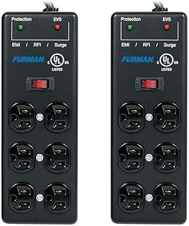 Комплект из 2 сетевых фильтров Furman SS-6B-PRO длиной 15 футов с 6 розетками.