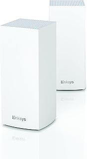 Маршрутизатор Linksys MX8000/MX8400 Mesh WiFi - Маршрутизатор AX4200 WiFi 6 - Трехдиапазонный Mesh WiFi-маршрутизатор Velop - Компьютерные маршрутизаторы WiFi 6 Mesh для беспроводного доступа в Интернет - Подключение более 80 устройств, площадь 5400 кв. футов, комплект из 2 штук
