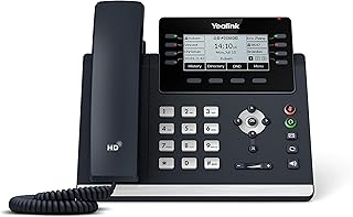 IP-телефон Yealink T43U, 12 учетных записей VoIP. 3,7-дюймовый графический дисплей. Два порта USB 2.0, двухпортовый гигабитный Ethernet, PoE 802.3af, адаптер питания в комплект не входит (SIP-T43U).