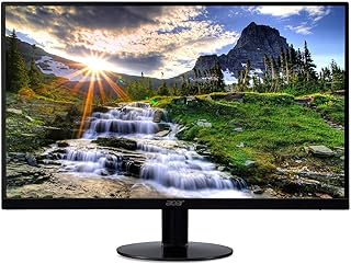 Ультратонкий компьютерный монитор Acer SB220Q с разрешением Full HD (1920 x 1080) и IPS-матрицей, диагональю 21,5 дюйма, без рамок (порты HDMI и VGA).