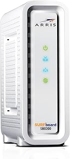ARRIS (SB8200-RB) — Кабельный модем — Быстрый гигабитный кабельный модем DOCSIS 3.1 32x8, одобрен для Comcast Xfinity, Cox, Charter Spectrum и других | Максимальная скорость интернета 1 Гбит/с, 4 канала OFDM — Восстановленный