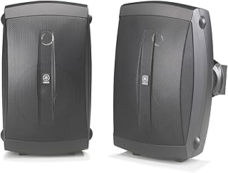 Двухполосные акустические системы YAMAHA NS-AW150BL для использования внутри и снаружи помещений (пара, черные) - проводные.
