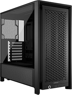Корпус CORSAIR 4000D Frame Modular Mid-Tower ATX для ПК – высокая пропускная способность, система крепления вентиляторов InfiniRail™, поддержка двух 360-мм радиаторов, ASUS BTF, MSI Project Zero, Gigabyte Project Stealth – черный