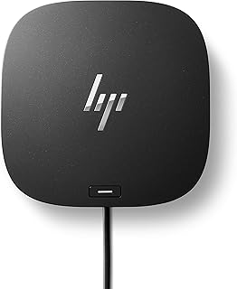Адаптер HP USB-C Dock G5-11-в-1 для ноутбуков, ПК и нетбуков с поддержкой USB-C и Thunderbolt — один кабель для зарядки, подключения к сети или передачи данных — идеально подходит для безопасного и удаленного управления.