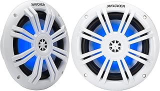 Коаксиальные морские динамики KICKER 51KM604WL KM 6,5" 4Ω LED - пара