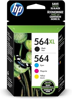 Оригинальные чернила HP 564: голубой, пурпурный, желтый / 564XL черный (4 шт.) | Подходят для принтеров DeskJet 3500; OfficeJet 4620; PhotoSmart B8550, C6300, D5400, D7560, 5500, 6500, 7500, Plus, Premium, eStation