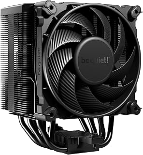 be quiet! Dark Rock 5 CPU air Cooler | Чрезвычайно высокая эффективность охлаждения | 6 высокопроизводительных тепловых трубок | Вентилятор Silent Wings 4 120 мм PWM | Высокая совместимость с кулерами для оперативной памяти и VRM | BK035