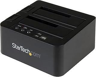 Автономный дубликатор жестких дисков StarTech.com, внешний двухдисковый клонер/копировщик HDD/SSD, док-станция USB-SATA III.