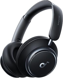 Наушники Soundcore by Anker Space Q45 с адаптивным активным шумоподавлением, снижение уровня шума до 98%, 50 часов воспроизведения, управление через приложение, беспроводное аудио высокого разрешения LDAC, удобная посадка, четкие звонки, Bluetooth 5.3