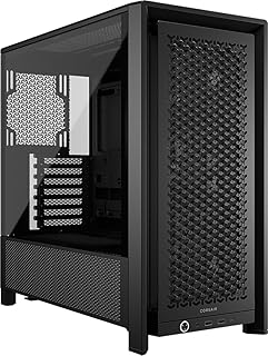 Корпус CORSAIR 4000D RS Frame Modular High Airflow Mid-Tower PC Case – 3 вентилятора CORSAIR RS – система крепления вентиляторов InfiniRail – подходит для нескольких 360-мм радиаторов – совместим с материнскими платами с обратным подключением – черный
