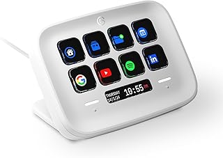 Elgato Stream Deck Neo – 8 настраиваемых клавиш, 2 точки касания, быстрая обработка задач и рабочих процессов – управление Word, Excel, PowerPoint, Teams, Zoom, Spotify и многим другим, настройка методом перетаскивания – работает с Mac и ПК