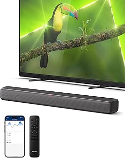 Саундбар PHILIPS B5109 для телевизора, 2.0-канальный звук, DTS Virtual:X, Dolby Digital Plus, Bluetooth LE Audio, эквалайзер, ночной режим, простая настройка, EasyLINK, совместимость с Roku TV, пульт дистанционного управления/приложение, темно-серый цвет.
