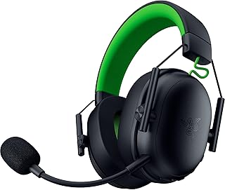 Беспроводная игровая гарнитура Razer BlackShark V3 X HyperSpeed ​​для Xbox: 50-мм драйверы, кардиоидный микрофон, 2,4 ГГц, Bluetooth, USB, совместима с ПК, Mac, PS5, Nintendo Switch, длительное время автономной работы, черный цвет.
