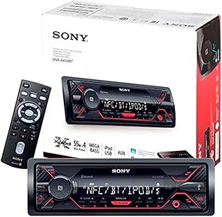 Автомагнитола Sony DSX-A410BT Single Din с Bluetooth, фронтальным USB и AUX-входом, цифровым медиаресивером (без CD-проигрывателя).