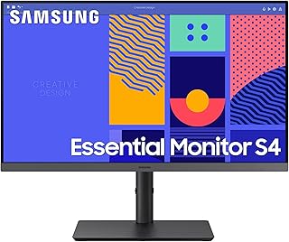 Компьютерный монитор SAMSUNG 24-дюймовый S43GC Series Business Essential, IPS-панель, регулируемая по высоте подставка, три входа, новый DisplayPort, 100 Гц, AMD FreeSync, расширенная защита зрения LS24C432GANXZA, 2024