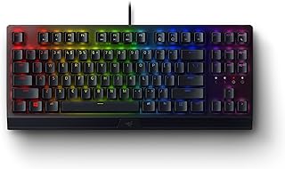 Механическая игровая клавиатура Razer BlackWidow V3 TKL: желтые механические переключатели, линейные и бесшумные, RGB-подсветка Chroma, компактный форм-фактор, программируемые макросы Snap Tap.