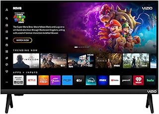 Телевизор VIZIO 24 дюйма VHD24M-0810 класса V-Series HD (1080p) Smart LED с полноматричной подсветкой, поддержкой Apple AirPlay, Chromecast и Alexa (восстановленный).