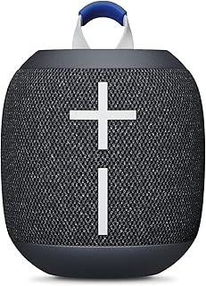 Водонепроницаемые беспроводные Bluetooth-колонки Ultimate Ears WONDERBOOM 4 для улицы с мощными басами и объемным звуком 360 градусов, пылезащитная, плавающая, радиус действия 40 метров — черные.