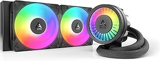 ARCTIC Liquid Freezer III Pro 240 A-RGB - 240-мм AIO кулер для процессора, водяное охлаждение, 38-мм радиатор, ШИМ-насос, вентилятор VRM, для AMD AM5/AM4, Intel LGA1851/1700, контактная рамка - черный