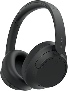 Беспроводные Bluetooth-наушники Sony WH-CH720NB с шумоподавлением, встроенным микрофоном, до 35 часов автономной работы и быстрой зарядкой, черные, международная версия.