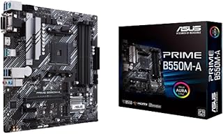 Материнская плата ASUS Prime B550M-A WiFi II AMD Micro ATX с интерфейсами PCIe 4.0, WiFi 6, ECC Memory, HDMI 2.1 и RGB.