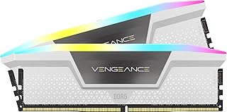 Оперативная память CORSAIR VENGEANCE RGB DDR5 32 ГБ (2x16 ГБ) 5200 МГц CL40, совместимая с Intel XMP iCUE, — белая (CMH32GX5M2B5200C40W)