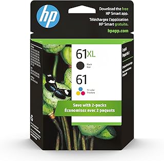 Оригинальные черные картриджи HP 61 Tri-Color / 61XL (2 шт.) | Подходят для принтеров DeskJet 1000, 1510, 2050, 2500, 3000, 3510, Envy 4500, 5530