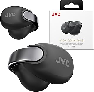 Наушники JVC Nearphones открытого типа — беспроводные наушники с открытым ухом — Bluetooth, воспроизведение 5.3-24 ч — водостойкость IPX4 — встроенный микрофон — комфорт и защита от посторонних взглядов — наушники с зажимом для ушей — HANP1T
