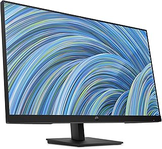 Монитор HP 27h Full HD — диагональ — IPS-панель и частота обновления 75 Гц — плавный экран — тонкая рамка с трех сторон — регулировка высоты/наклона 100 мм — встроенные два динамика — для работы в гибридном режиме, черный