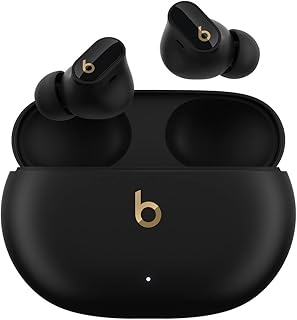 Beats Studio Buds + | Беспроводные наушники с шумоподавлением, улучшенная совместимость с Apple и Android, встроенный микрофон, защита от пота, функция пространственного звука - Черный/Золотой