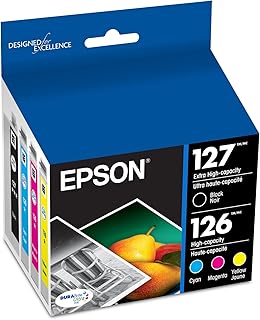 Набор из 127 черных и цветных чернил EPSON DURABrite Ultra для моделей NX-530, NX-625, WF-3520, WF-3530, WF-3540, WF-545, WF-60, WF-630, WF-633, WF-635, WF-645, WF-7010, WF-7510, WF-7520, WF-840, WF-845.