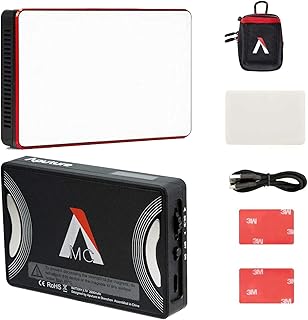 Миниатюрный накамерный видеосвет Aputure Amaran MC RGBWW, 3200K-6500K, CRI/TLCI 96+, режим HSI, поддержка магнитного притяжения, приложение с поддержкой USB-C PD и беспроводной зарядкой.