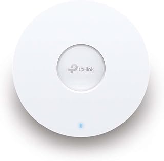 TP-Link EAP610, беспроводная гигабитная точка доступа Omada Business WiFi 6 AX1800, поддержка Mesh, OFDMA, бесшовный роуминг и MU-MIMO, интеграция с SDN, облачный доступ и приложение Omada, питание PoE+, белый цвет.