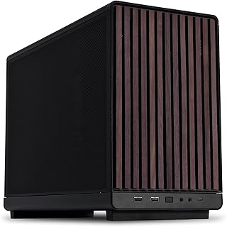 Корпус Lian Li A3-mATX-WD-26.3L в микроформ-факторе — вентиляторы в комплект не входят — поддержка 360-мм СВО — модульная конструкция — для материнских плат M-ATX, ITX — разработка DAN Cases — деревянная передняя панель — черный (A3X-WD)