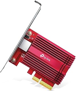 Сетевая карта TP-Link 10 ГБ PCIe (TX401) — адаптер PCIe на 10-гигабитный Ethernet, поддерживает Windows 11/10/8.1/8/7, серверы 2019/2016/2012 R2 и Linux, в комплекте кабель CAT6A.
