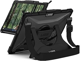 Чехол URBAN ARMOR GEAR UAG, разработанный для Microsoft Surface Pro 11/10/9, со встроенной подставкой, ремешком для руки и плеча, держателем для стилуса, совместимый с клавиатурой Type Cover, прочный защитный чехол, цвет Plasma Ice.