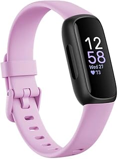Фитнес-трекер Fitbit Inspire 3 – расширенные возможности анализа состояния здоровья, включая управление стрессом, отслеживание интенсивности тренировок и сна, круглосуточное измерение пульса, в комплекте классический ремешок маленького и большого размера (сиреневый/черный).
