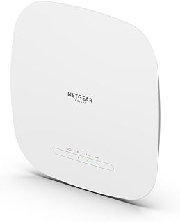 Беспроводная точка доступа NETGEAR с облачным управлением (WAX615) - двухдиапазонный Wi-Fi 6 AX3000 | До 256 клиентских устройств | 802.11ax | Удаленное управление Insight | Питание от PoE+ или адаптера переменного тока (не входит в комплект)