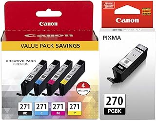 Чернила Canon PGI-270 пигментные черные, чернила CMIK CLI-271 (комплект из 4 штук)