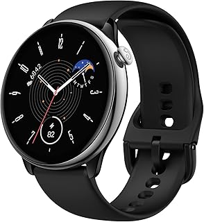 Смарт-часы Amazfit GTR Mini 43 мм, 14 дней автономной работы, GPS, поддержка фитнес-приложения с искусственным интеллектом, мониторинг сердечного ритма и сна, трекеры активности и смарт-часы, совместимость с Android и iPhone, черный.