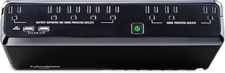 Система бесперебойного питания CyberPower SL700U, 700 ВА/370 Вт, 8 розеток, тонкий профиль, черный.