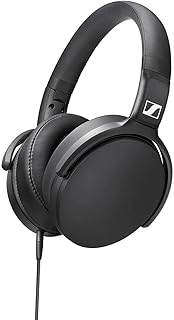 Наушники Sennheiser HD 400S закрытого типа, охватывающие уши, с однокнопочным интеллектуальным пультом управления на съемном кабеле.