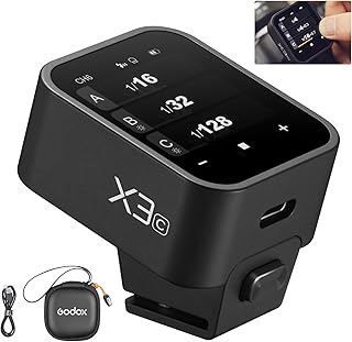Беспроводной TTL-синхронизатор вспышки Godox X3C X3 C X3-C, совместимый с камерами Canon, с OLED-сенсорным экраном, встроенным литиевым аккумулятором и быстрой зарядкой (обновленная версия X2T-C/Xpro-C/XProII-C).