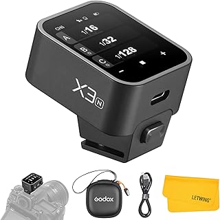 Беспроводной TTL-синхронизатор Godox X3N X3-N для камер Nikon, беспроводной сенсорный передатчик вспышки 2,4 ГГц, поддержка TTL Auto/Manual/Multi Flash, встроенный литиевый аккумулятор, OLED-экран высокого разрешения.
