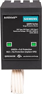 Устройство защиты от перенапряжения Siemens QSPD2A035B BoltShield на 35 кА для использования внутри помещений.